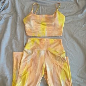 Carbon 38 Tie Dye Shine workout set. Perfect for summer festivals!!